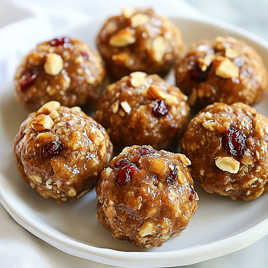 Cinnamon Roll Energy Bites Schnelles und leckeres Snack
