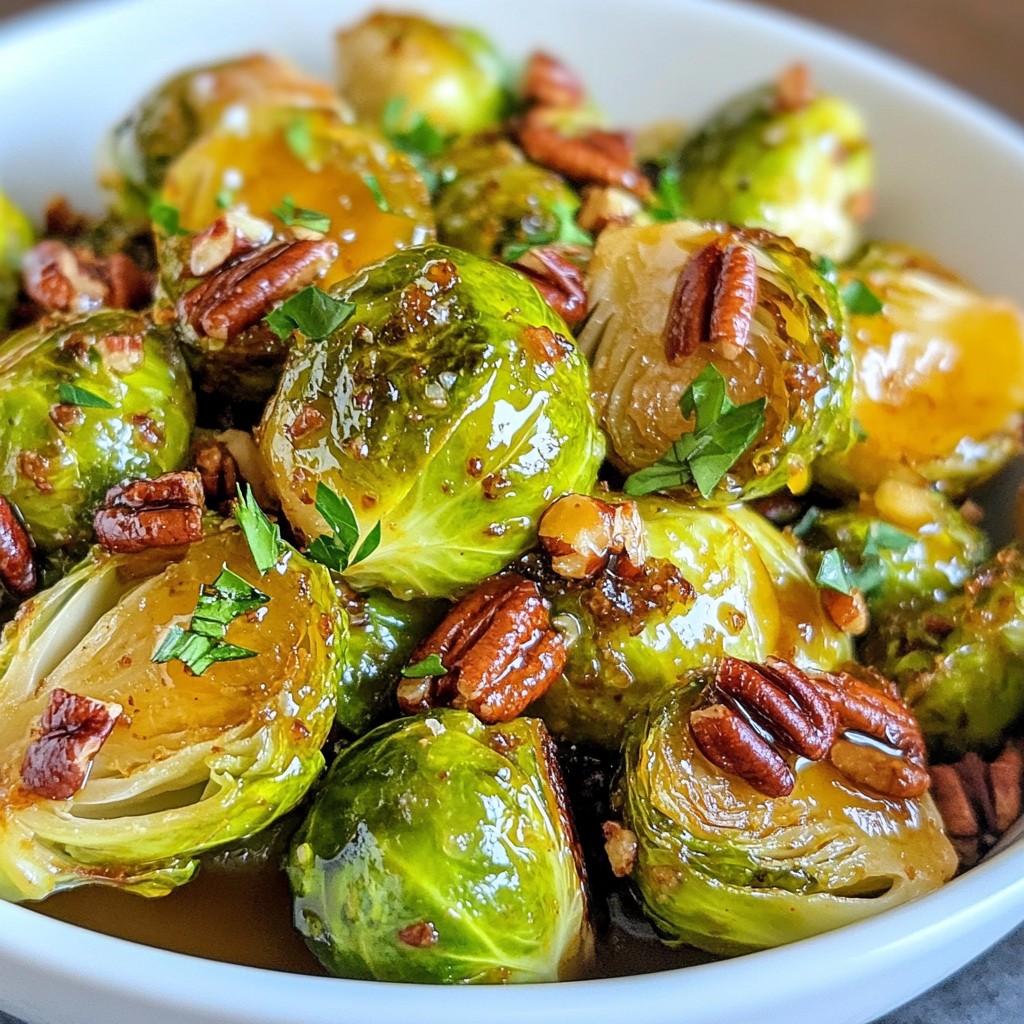 Honey Mustard Roasted Brussels Sprouts Köstlich Einfach