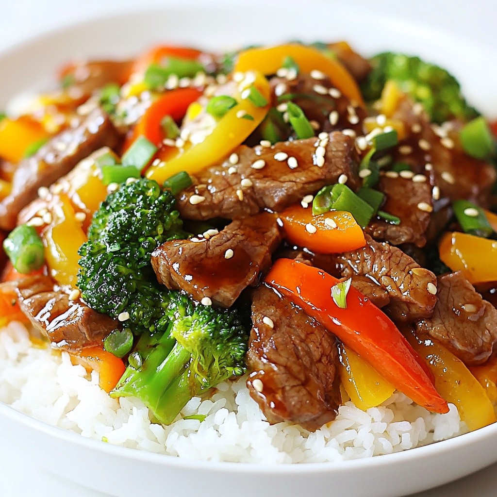 Teriyaki Steak Stir Fry Schmackhafte und einfache Zubereitung