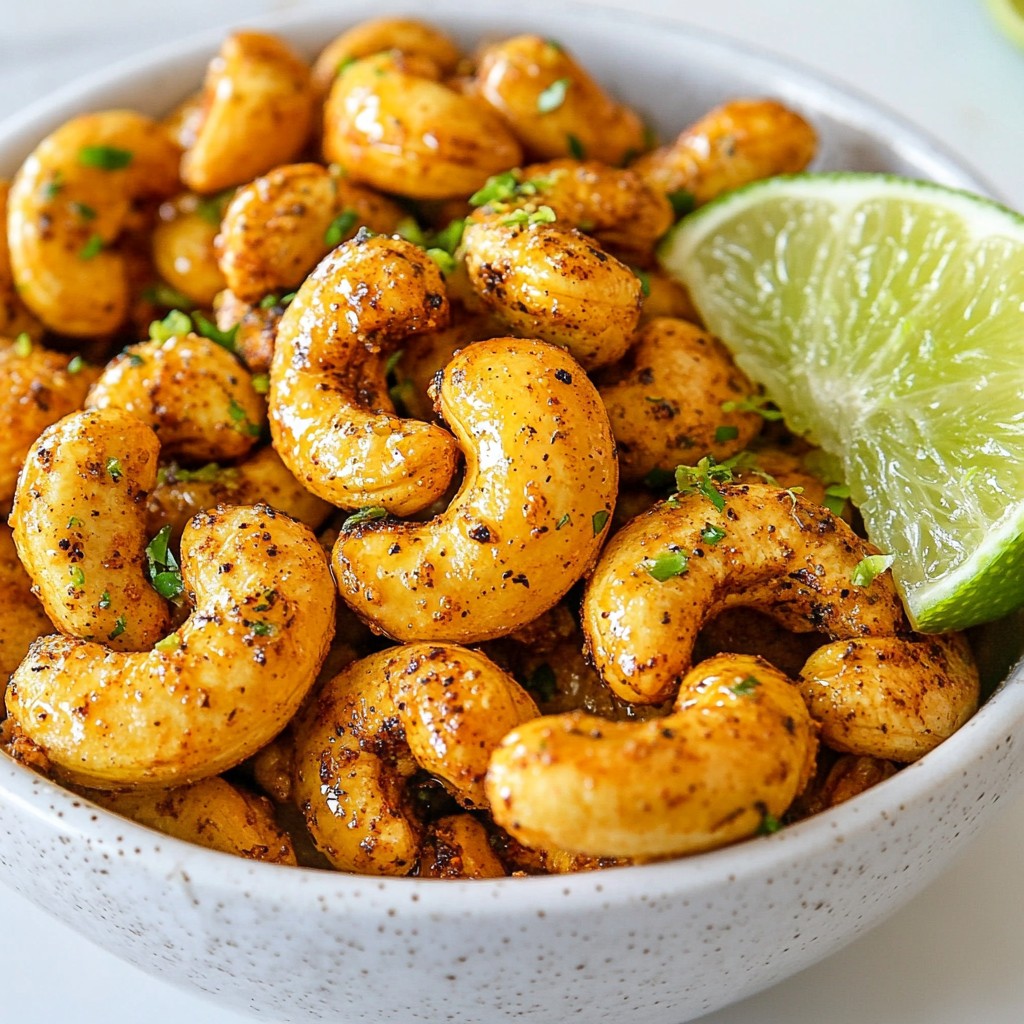 Chili Lime Roasted Cashews Knuspriger Snack Genuss