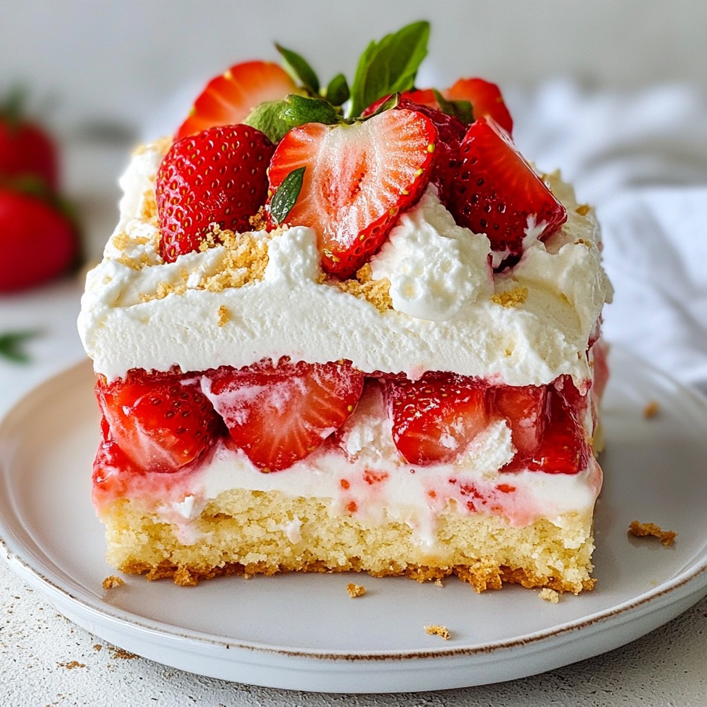 Leckere Erdbeer-Sahne-Eisriegel für heiße Tage