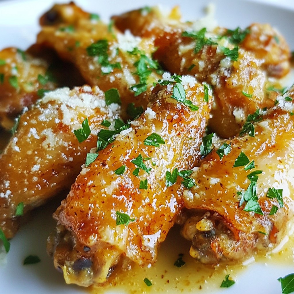 Scharfe Knoblauch Parmesan Wings – Einfach Köstlich