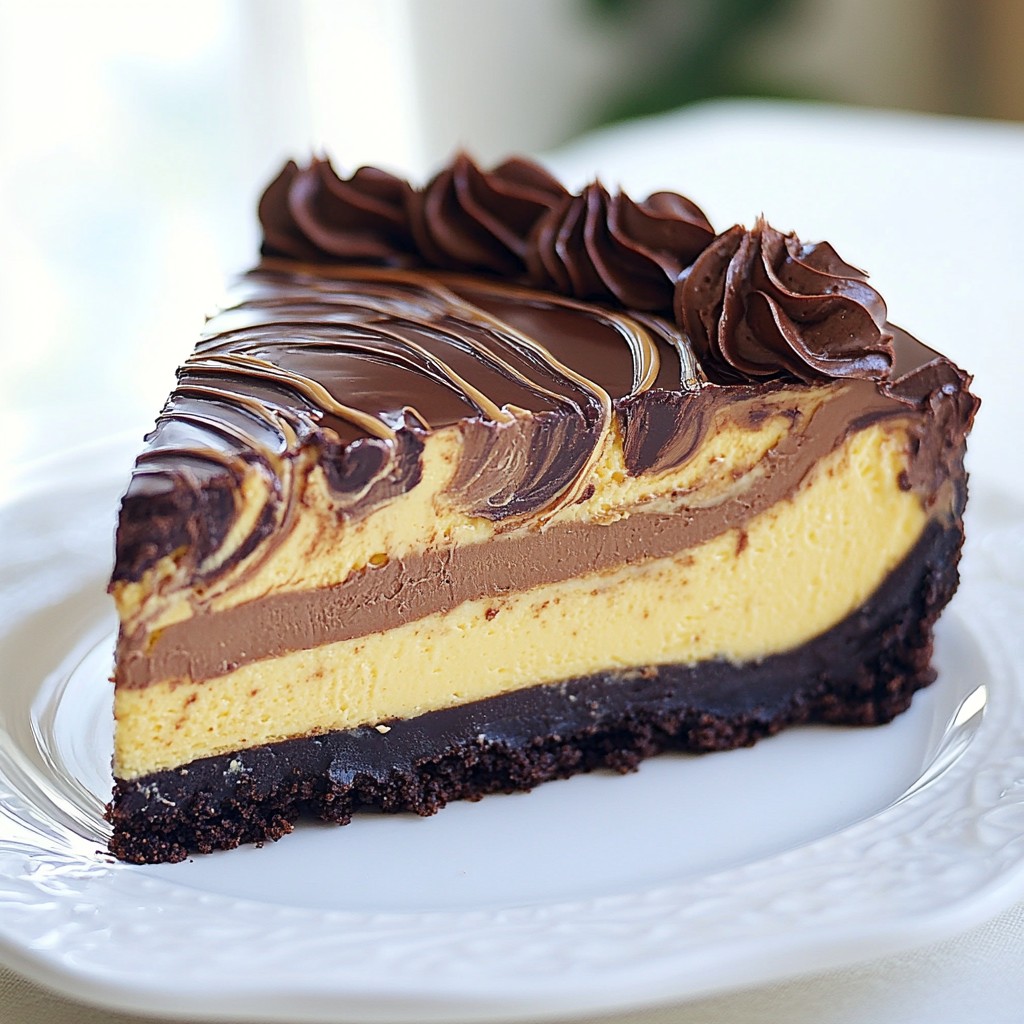 Schmackhafte Chocolate Peanut Butter Cheesecake Freude