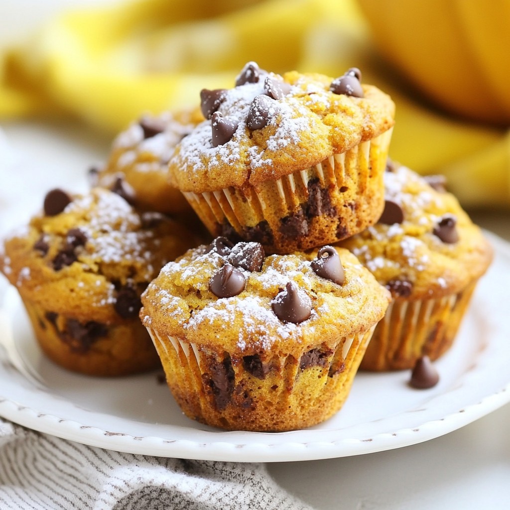 Kürbis-Schokoladenstückchen-Muffins Einfache Rezeptur