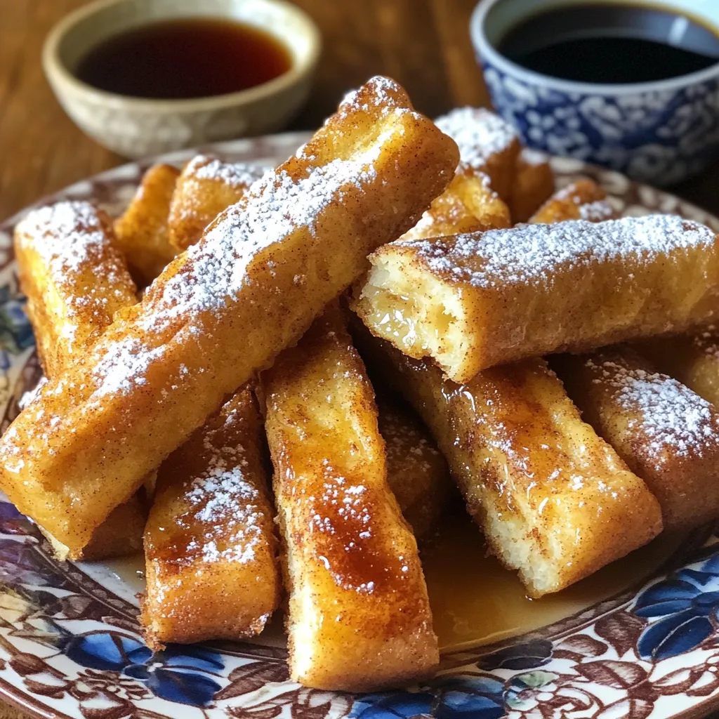 Air Fryer Cinnamon Roll French Toast Sticks Rezept