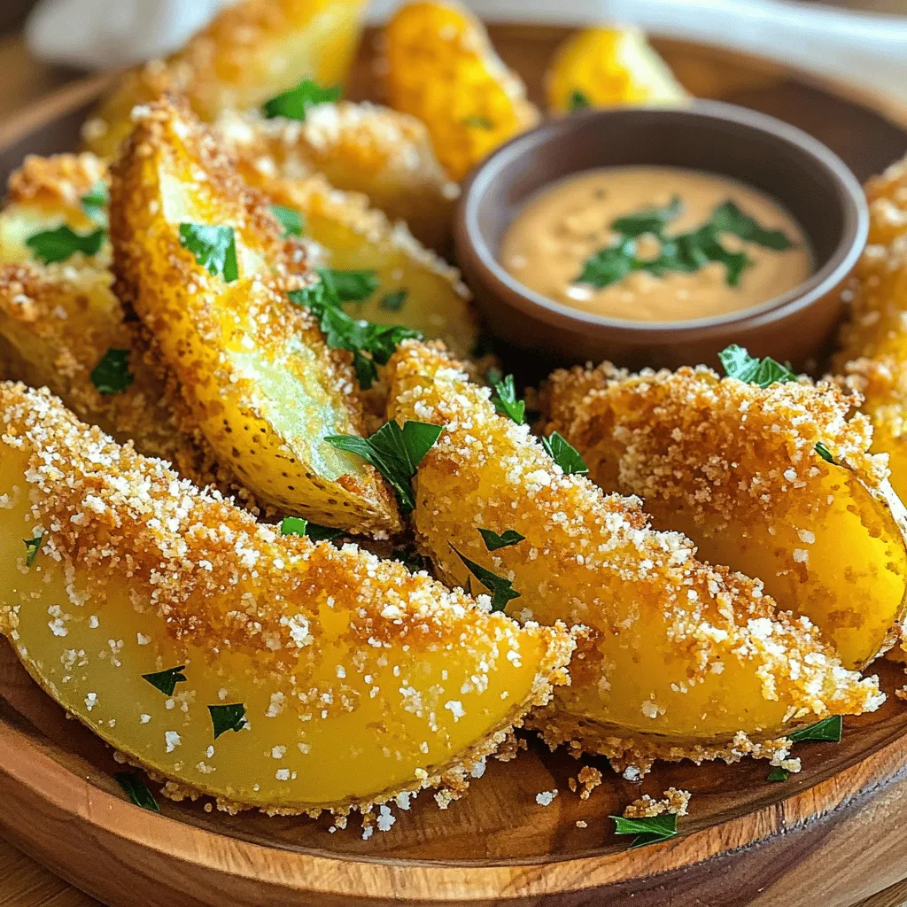 Crispy Parmesan Kartoffelspalten Knusprig und Lecker